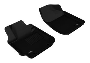 Toyota Matrix Floor Mats - Front - 3D MAXpider - Kagu - Black - `03-`08 Toyota Matrix Floor Mats - Front - 3D MAXpider - Kagu - Black - `03-`08